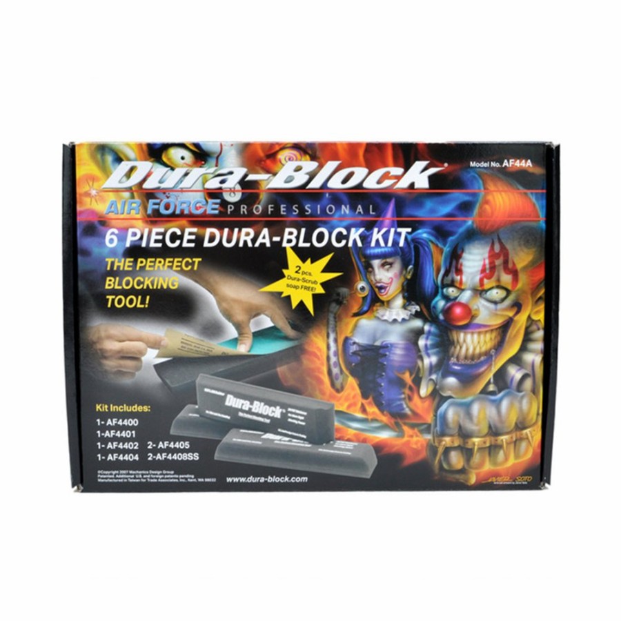 Cutting & Abrasives Dura-Block Blocks | Dura-Block 6 Piece Sanding Block Kit 100% Eva Rubber Af44A