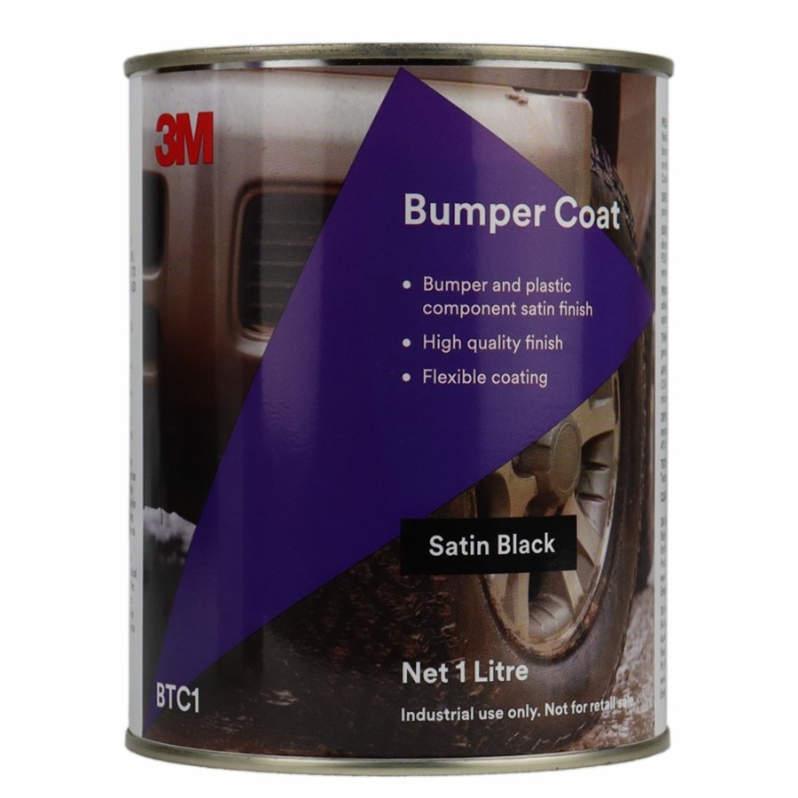 Paint 3M Primers | 3M Bumper Coat Satin Black 1L Automotive Primer