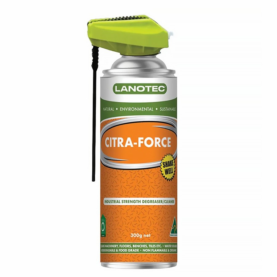 Cleaning Lanotec | Lanotec Citra-Force Industrial Strength Citrus Degreaser Spray 300G Aerosol