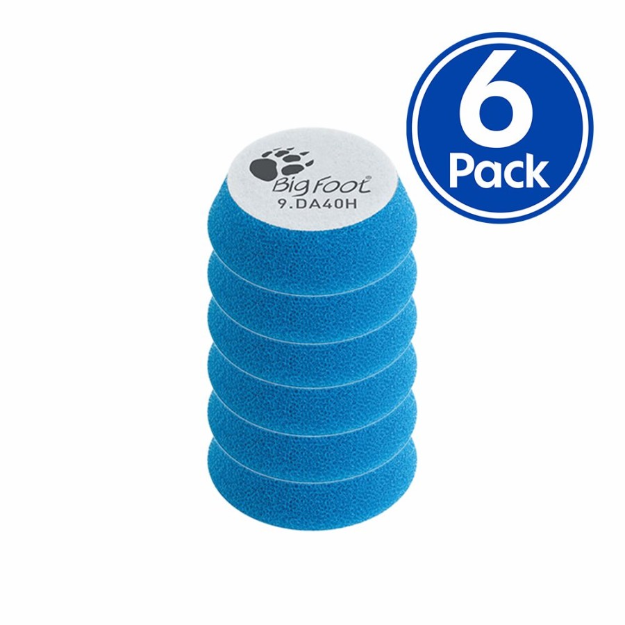 Car Care Rupes Cutting Pads | Rupes Bigfoot 40Mm Coarse Blue Foam Polishing Pad 9.Da40H Polish Buff X 6 Pack