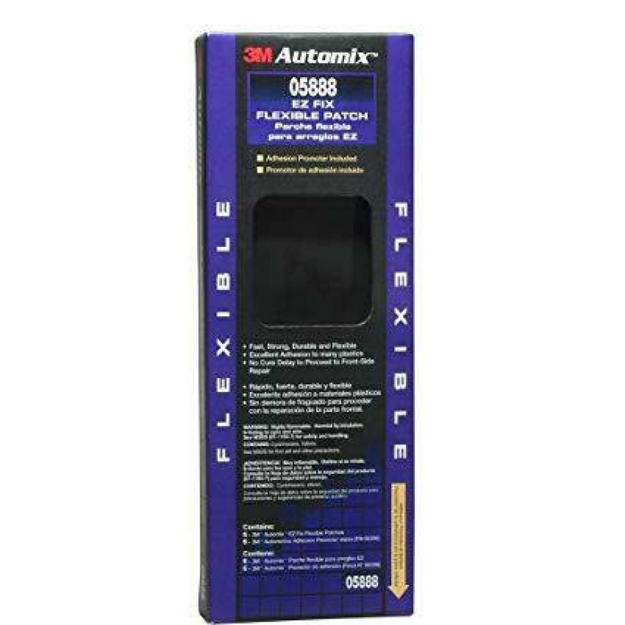 Adhesives & Sealants 3M Plastic Fillers | 3M Flexible Bumper Plastic Patch Automotive Repair Kit 05888