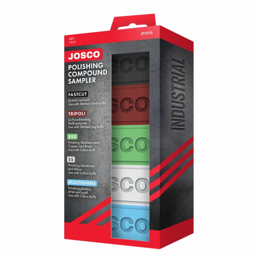 Cutting & Abrasives JOSCO | Josco Polishing Compound Sampler 5 Pce Kit Scratch Removal Surface Conditioning