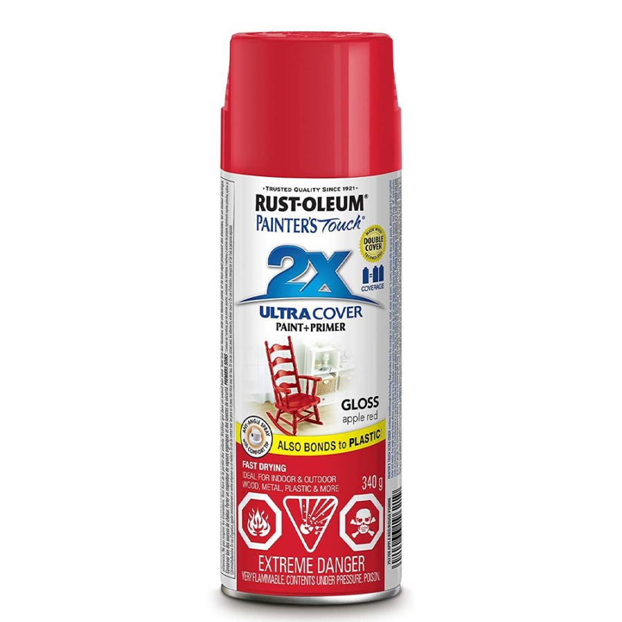 Paint Rust-Oleum Specialty | Rust-Oleum 2X Gloss Paint & Primer Spray Paint 340G Apple Red