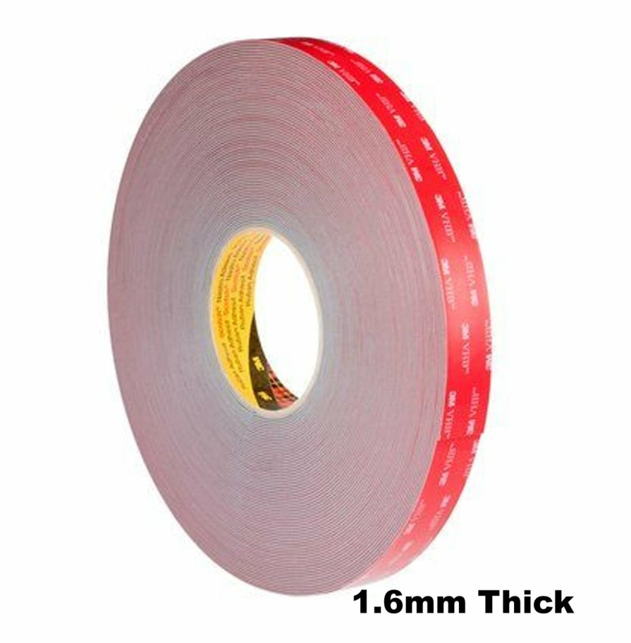 Prep & Repair 3M VHB & Double Sided Tape | 3M Vhb Tape Gph-160Gf General Purpose High Temp 1.6Mm Grey 12Mm X 33M