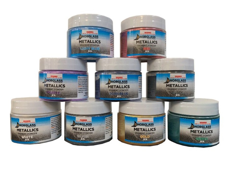 Boat Care Norglass Colourants | Norglass Liquid Glass Metallic Pigment Powder Gold 20G