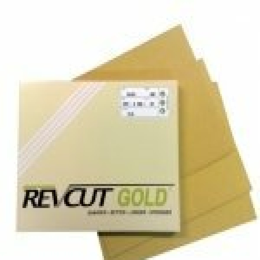 Cutting & Abrasives Revcut Sheets | Revcut Gold P60 Grit Free Cut Dry Sandpaper Sheets Pk50 228Mmx280Mm Auto Marine