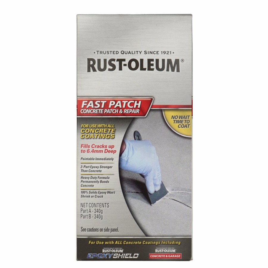 Paint Rust-Oleum Concrete Flooring Other | Rustoleum Concrete Fast Patch & Repair 0.95L Grey Paintable Epoxy Filler