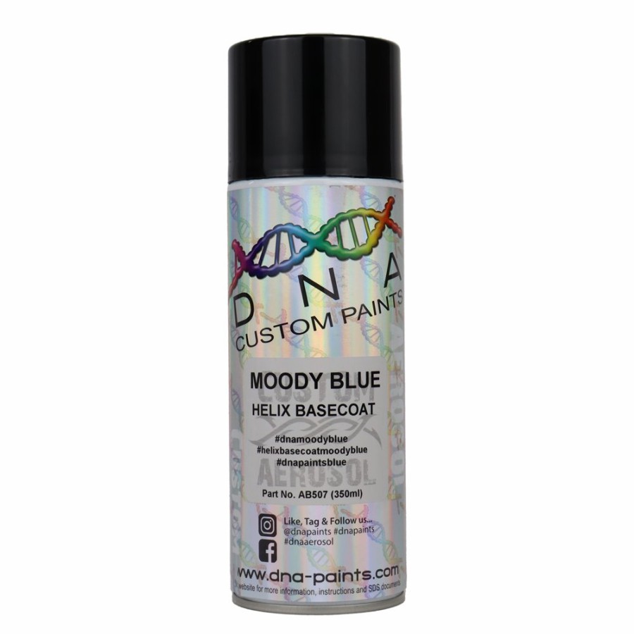 Paint DNA Paints Top Coats | Dna Paints Helix Basecoat Spray Paint 350Ml Aerosol Moody Blue