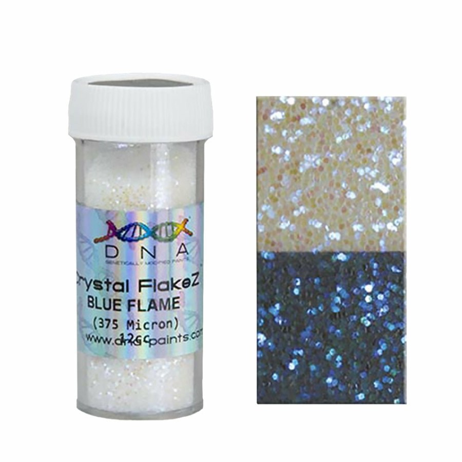 Paint DNA Paints Specialty | Dna Paints Crystal Flakez Semi Transparent Crystal Flakes 375 Micron Blue Flame