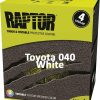 Paint U-POL Bedliner | U-Pol Raptor Tintable For Toyota 040 White Protective Coating Tub/Bed Liner Kit 4L