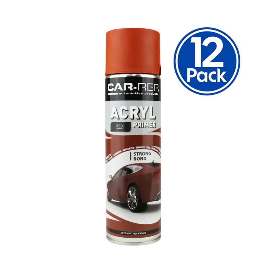 Paint Car-Rep Primers | Car-Rep Acrylic Automotive Primer 500Ml Red X 12 Pack