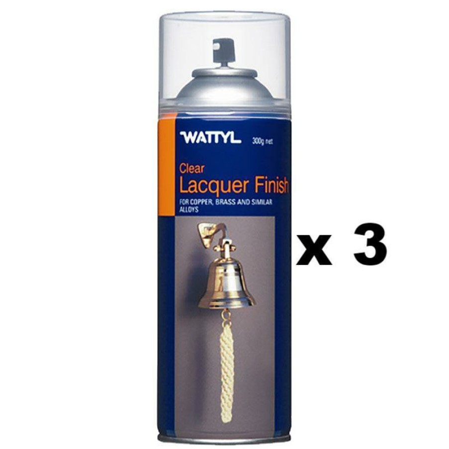 Paint Wattyl Specialty | Wattyl Clear Lacquer Finish Brass Copper & Similar Alloys Tarnish Res 300G X 3