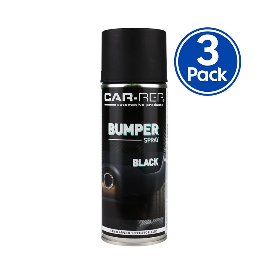 Paint Car-Rep Bumper & Trim | Car-Rep Automotive Primerless Bumper Spray 400Ml Black X 3 Pack