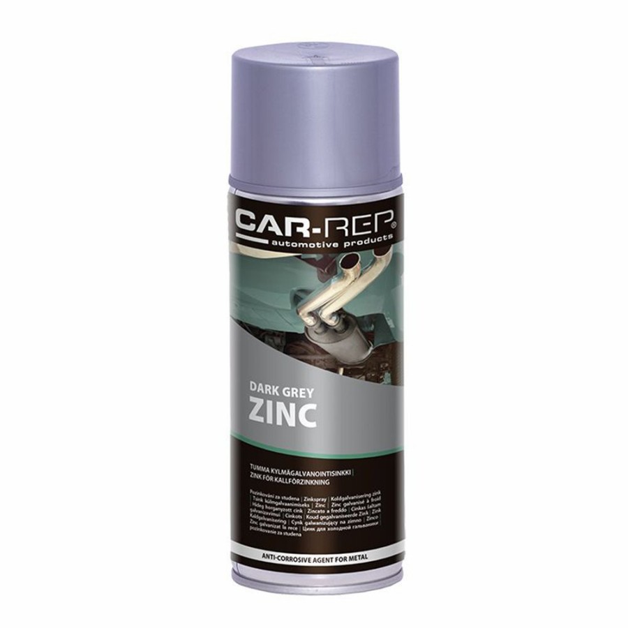 Paint Car-Rep Primers | Car-Rep Zinc Cold Galvenized Anti-Corrosive Spray Paint 400Ml Dark Grey Aerosol