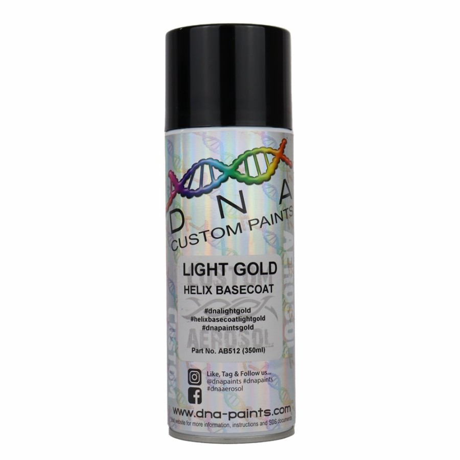 Paint DNA Paints Top Coats | Dna Paints Helix Basecoat Spray Paint 350Ml Aerosol Light Gold