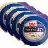 Prep & Repair 3M Fine Line Tape | 3M Fine Line Vinyl Tape 471 Blue 4 Rolls 12.7Mm X 32.9M For Edge Painting 36408