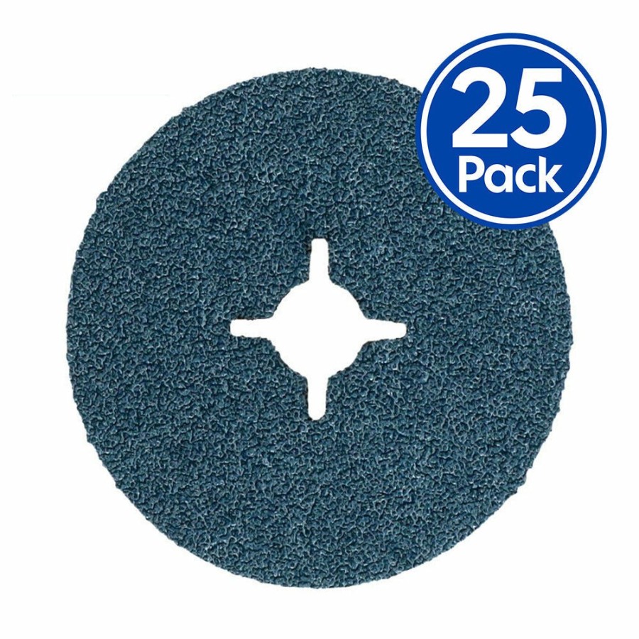 Cutting & Abrasives Norton Grinder Discs | Norton Norzon F827 Zirconia Fibre Discs 125Mm X 22Mm 24 Grit X 25 Pack Z24