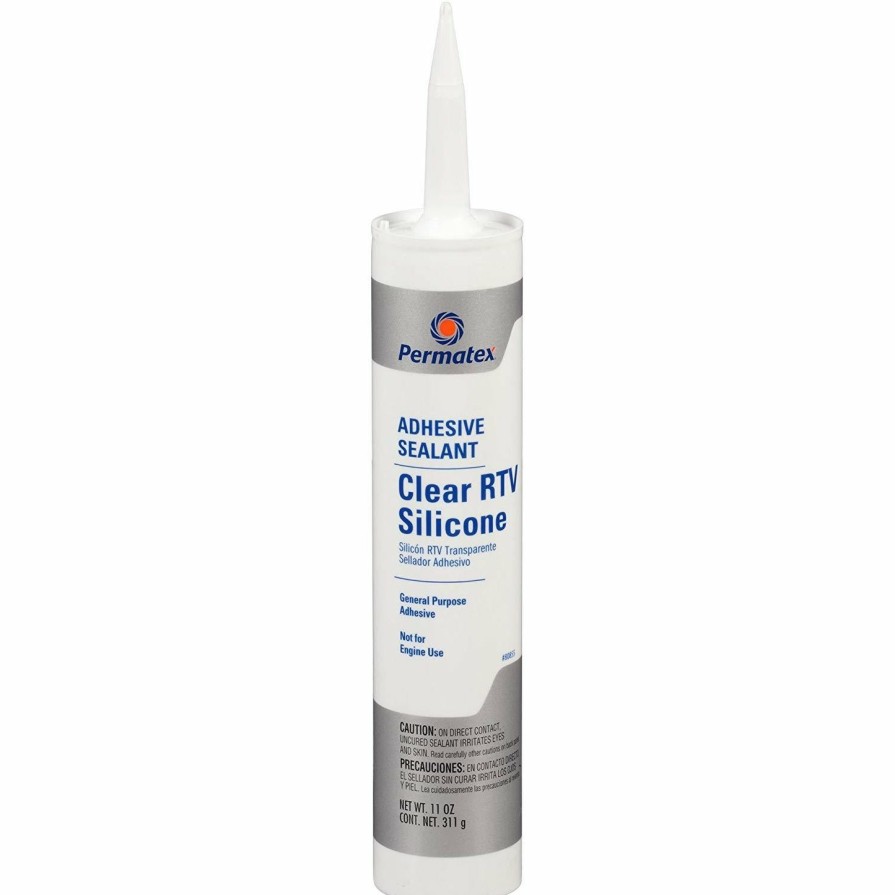 Adhesives & Sealants Permatex Adhesive/Sealants | Permatex Clear Rtv Silicone Adhesive Sealant 311G