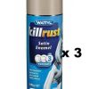 Paint Wattyl Exterior | Killrust Satin Enamel Aerosol Match Colorbond Steel Colour 300G Dune X 3