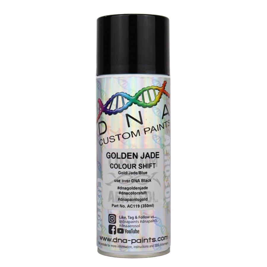 Paint DNA Paints Top Coats | Dna Paints Colour Shift Pearl (Gold/Jade/Blue) Spray Paint 350Ml Aerosol Golden Jade