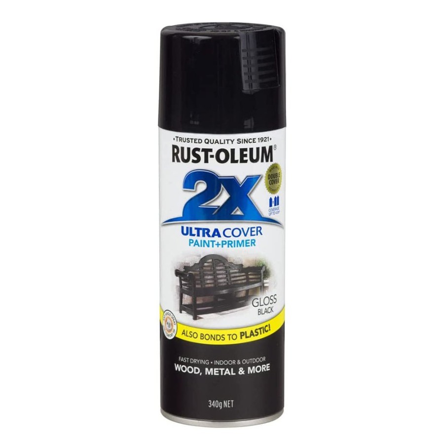 Paint Rust-Oleum Specialty | Rust-Oleum 2X Gloss Paint & Primer Spray Paint 340G Black