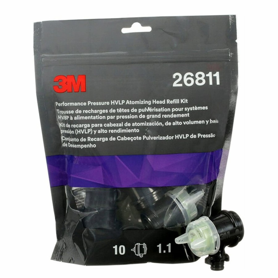 Spray Guns 3M Accuspray Spray Heads | 3M 26811 Perf Accuspray Atomizing Head Refill Kit 1.1Mm 10 Pack