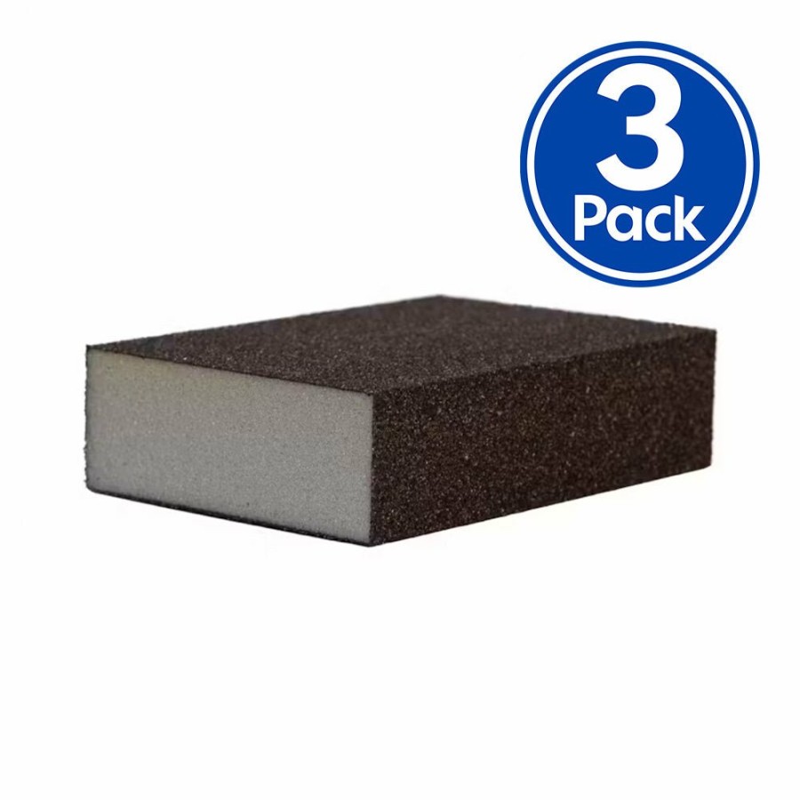 Cutting & Abrasives Rokset Blocks | Rokset Sanding Block Medium/Fine Abrasive Hand Sand Sequence X 3 Pack