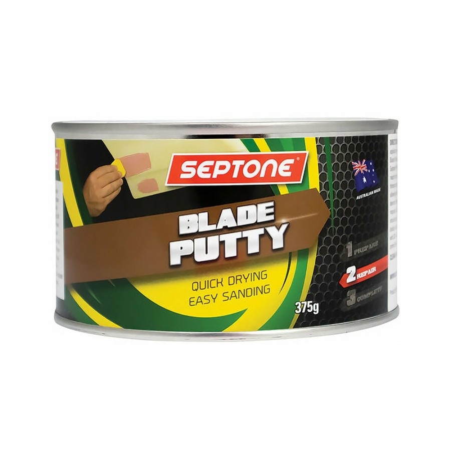 Prep & Repair Septone Glaze & Putty | Septone Quick Dry Automotive Blade Putty Nitrocellulose Based Filler 375G Tin