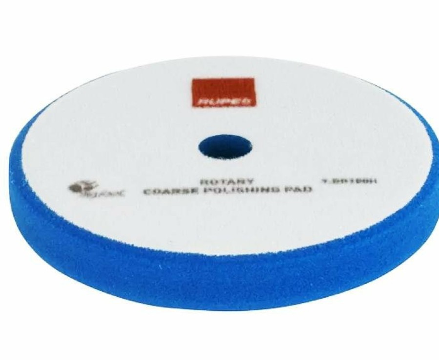 Car Care Rupes Cutting Pads | Rupes Bigfoot 9.Br200H Blue Rotary Coarse Polishing Pad 175/180Mm