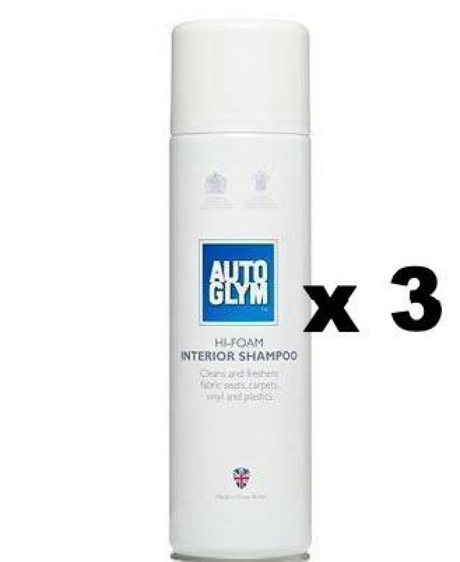 Car Care Autoglym Interior Cleaners | Autoglym Hi Foam Interior Shampoo Car Care Spray 450Ml X 3