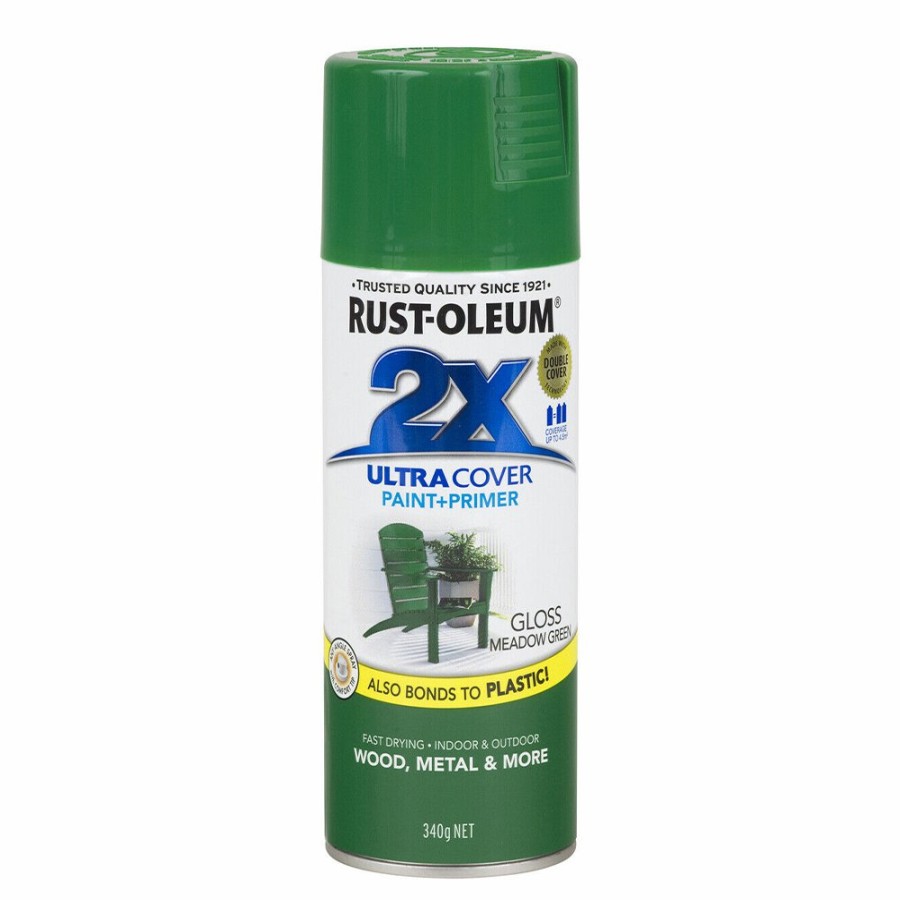 Paint Rust-Oleum Specialty | Rust-Oleum 2X Gloss Paint & Primer Spray Paint 340G Meadow Green