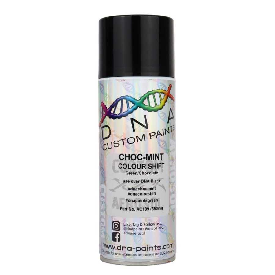 Paint DNA Paints Top Coats | Dna Paints Colour Shift Pearl (Green To Chocolate) Spray Paint 350Ml Aerosol Choc Mint