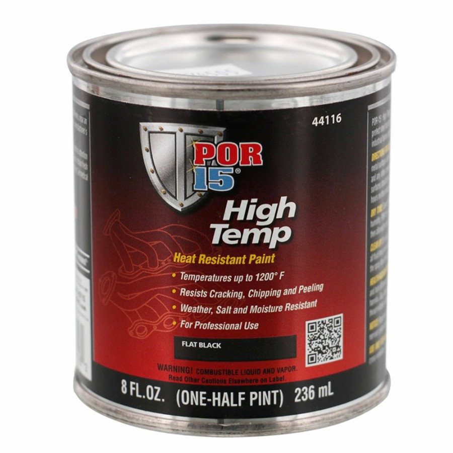 Paint POR15 High Temp & Brakes | Por15 High Temp Paint 236Ml Flat Black 1200°F Heat Resistant