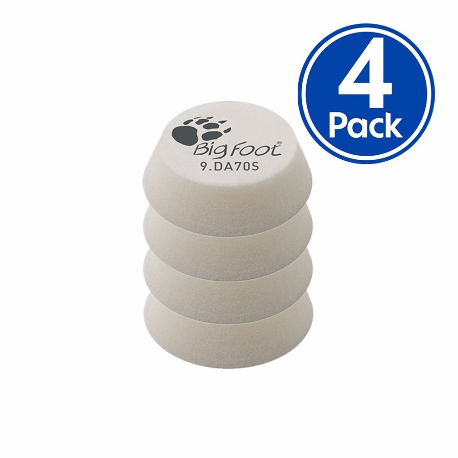 Car Care Rupes Polishing Pads | Rupes Bigfoot 70Mm White Ultra Fine Hook & Loop Polishing Pad 9.Da70S X 4 Pack