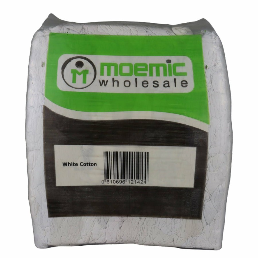 Cleaning Moemic Rags & Wipes | Moemic White Cotten Rags 10Kg Cleaning Staining Multipurpose Bulk