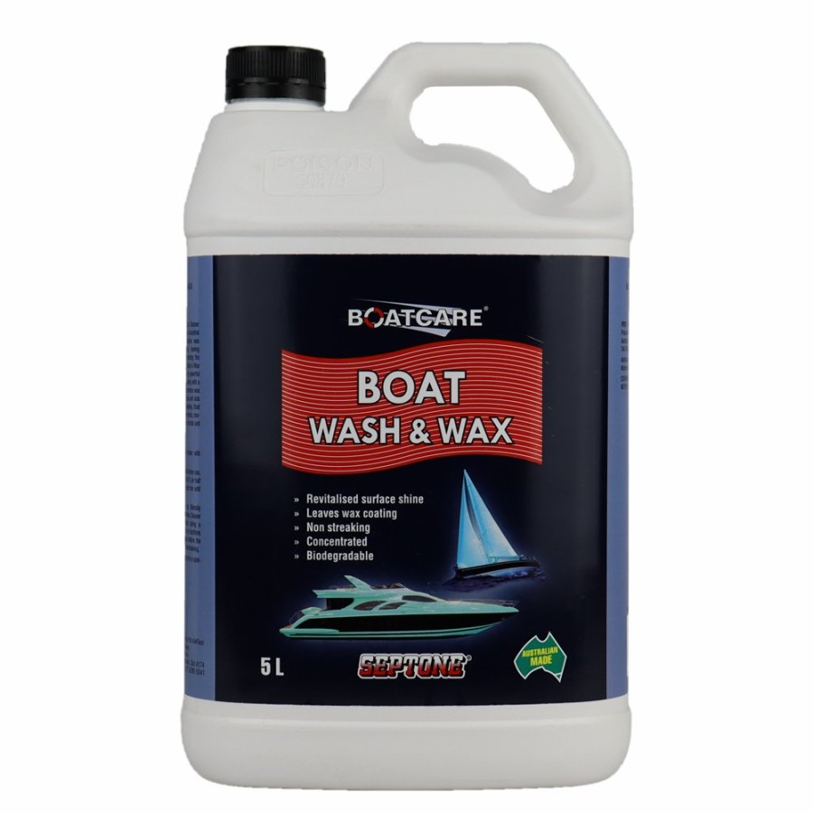 Boat Care Septone Boat Wash | Septone Heavy Duty Boat Wash & Wax 5L Concentrate Biodegradable