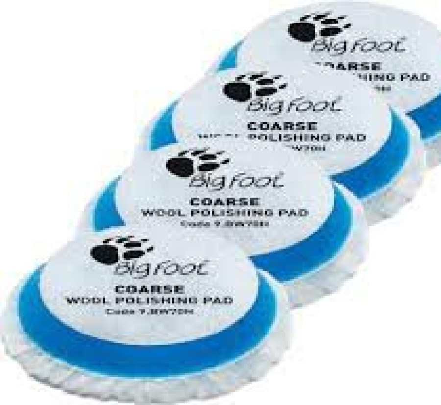 Car Care Rupes Cutting Pads | Rupes Bigfoot 70Mm Coarse Blue Wool Polishing Pad 9.Bw70H Box Of 4