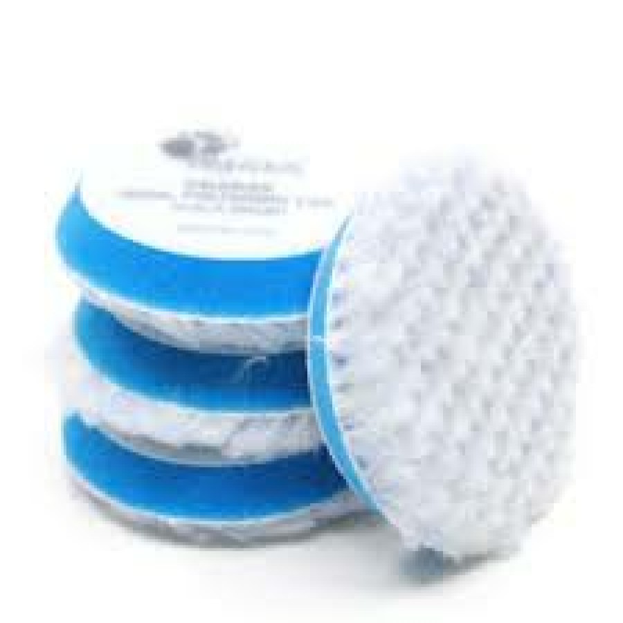 Car Care Rupes Cutting Pads | Rupes Bigfoot 70Mm Coarse Blue Wool Polishing Pad 9.Bw70H Box Of 4