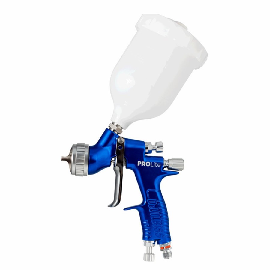 Spray Guns DeVilbiss Gravity-Fed | Devilbiss Prolite Gravity Primer Spray Gun 1.4Mm Te25 Cap With 600Ml Pot Pro