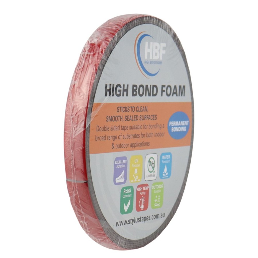 Prep & Repair Stylus VHB & Double Sided Tape | Stylus Hbf Vhb Double Sided Foam Tape 12Mm X 5M Black Permanent Bonding