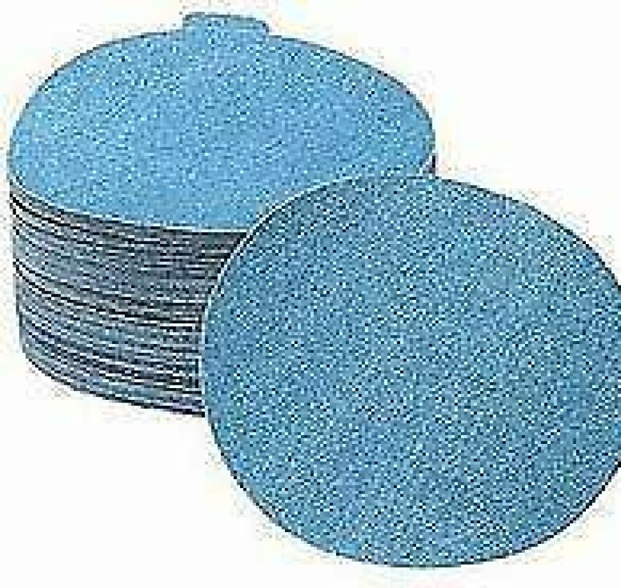 Cutting & Abrasives Revcut Discs | Revcut Blue Sanding Paper Grit P80 150Mm Stick On Film Discs Box100 Stikit