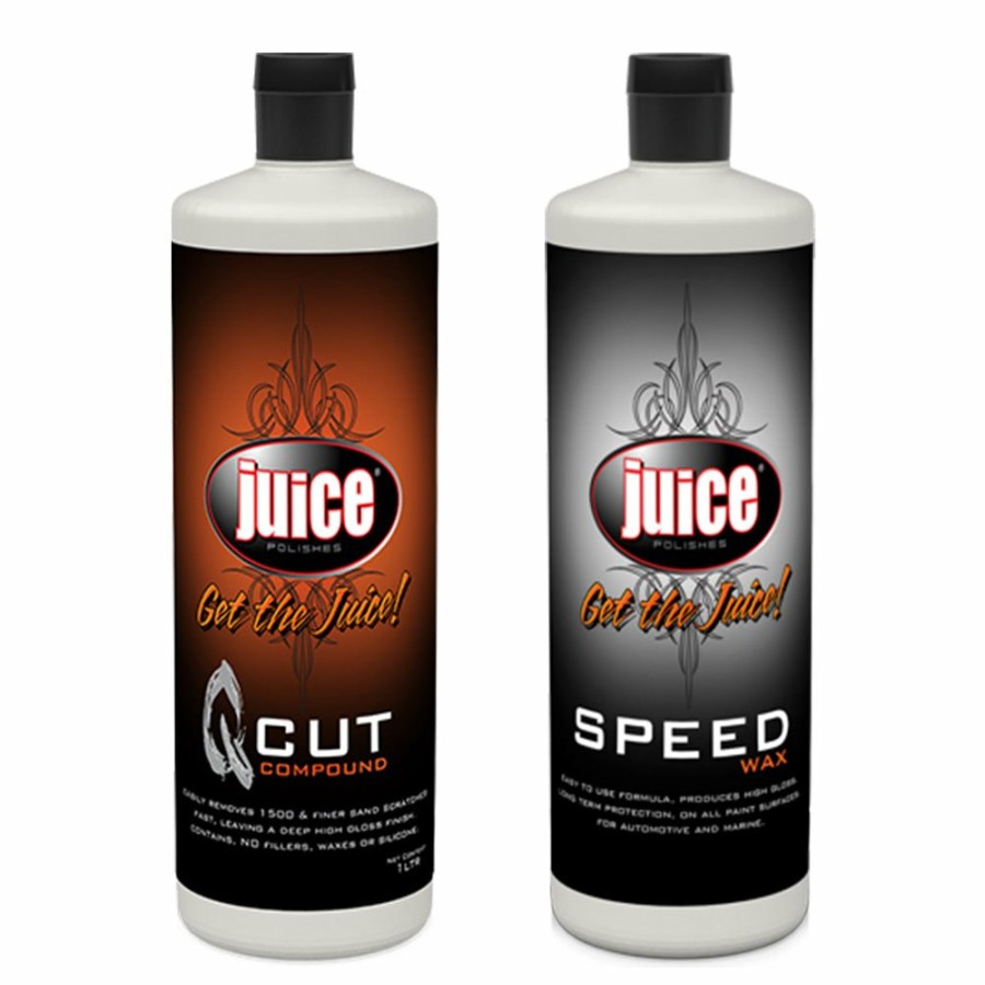 Car Care Juice Polishes Cutting Compounds | Juice Polishes Q Cut & Speed Wax 1L Cutting Compound + Polish Protection Bundle