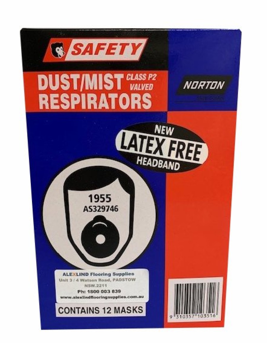 Safety Norton | Norton Bear 1955 Dust Mist Respirator Class P2 With Valve Disposable 12 Pack