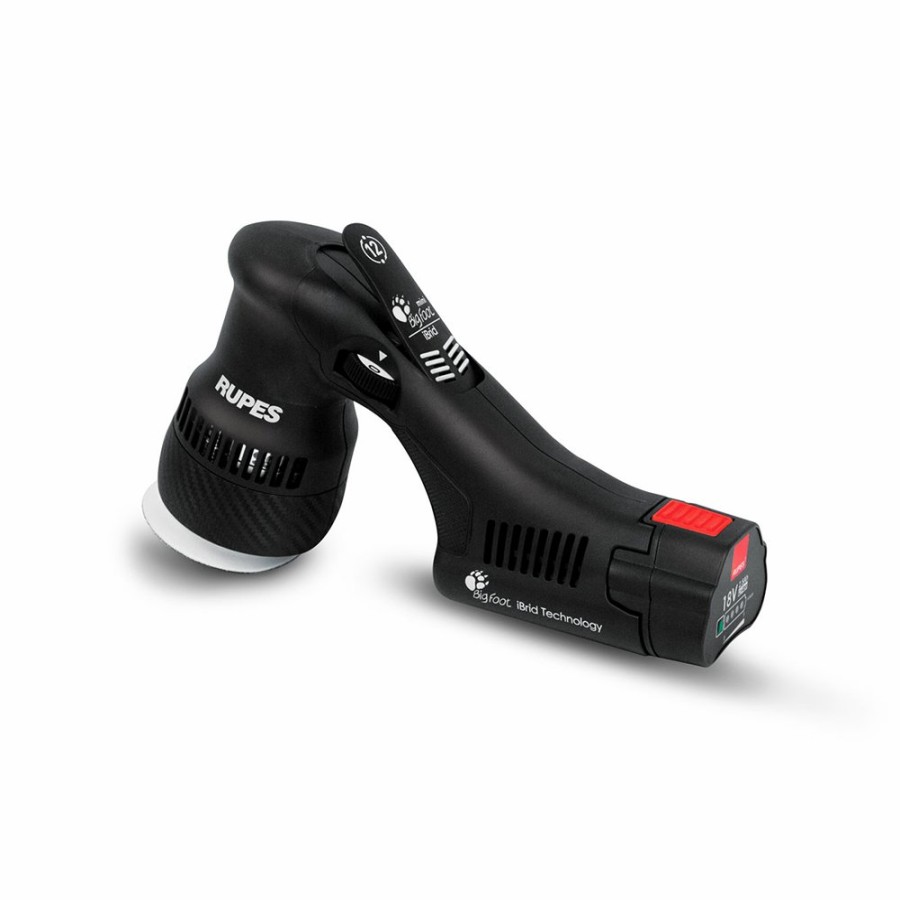 Car Care Rupes Machines | Rupes Bigfoot Hlr75 Mini Ibrid Cordless Polisher W/ Fast Charger Two Batteries