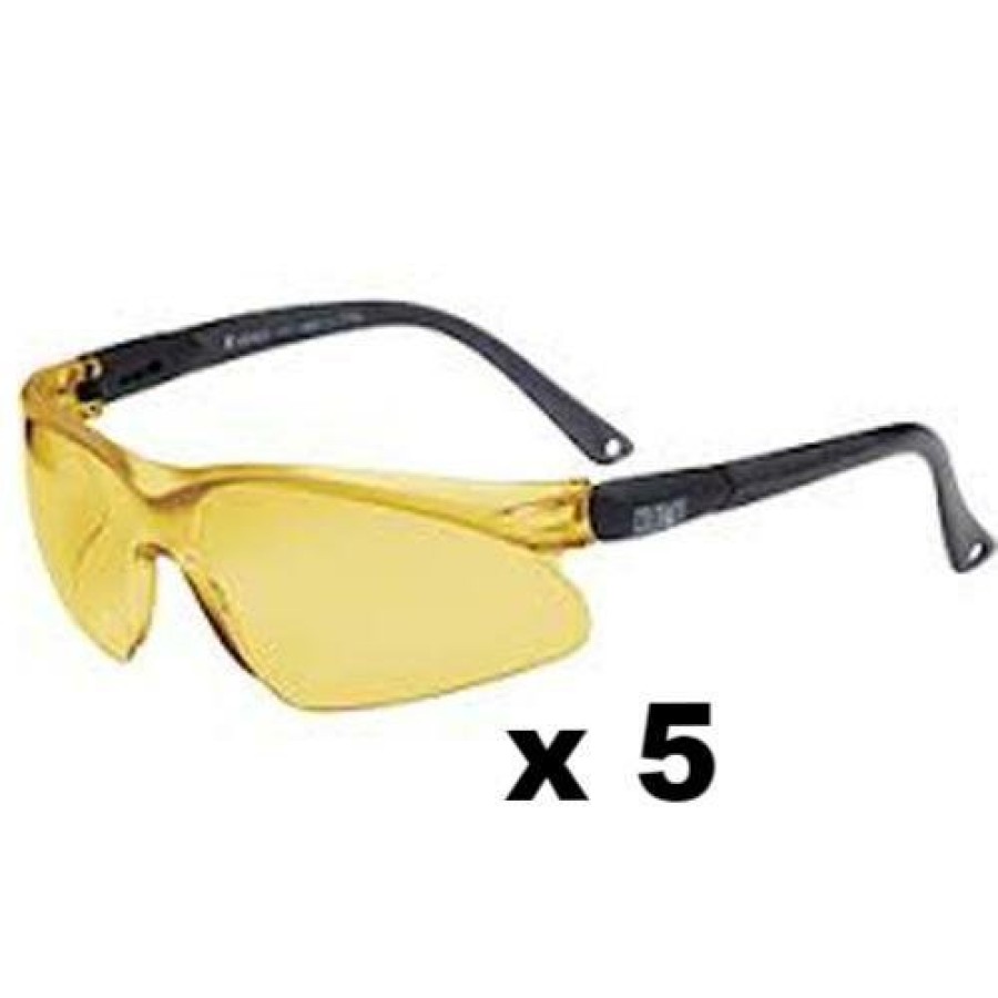 Safety Maxisafe Safety Glasses | Maxisafe Colorado Safety Glasses As/Nzs1337 Anti Scratch Fog Coating Amber X 5