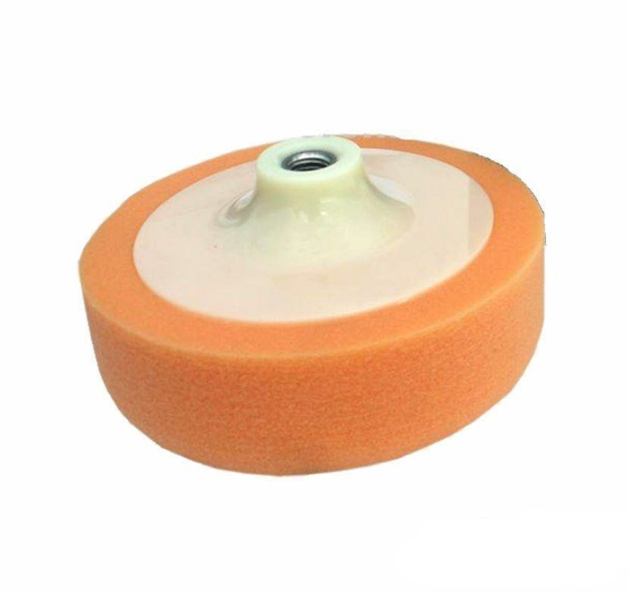 Car Care Eclipse Cutting Pads | 6'' Compound Cutting Foam Buff Head Pad With 14Mm Backing Plate Orange150Mm