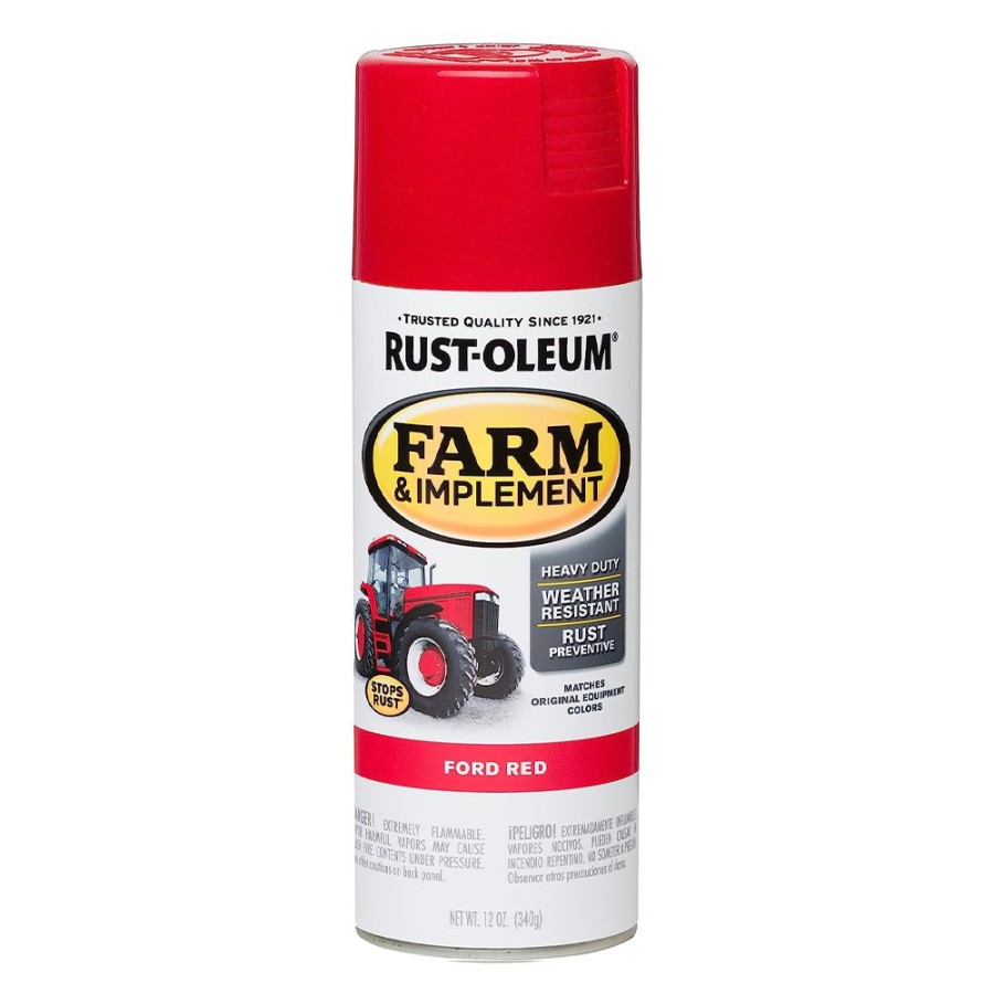 Paint Rust-Oleum Topcoats | Rust-Oleum Farm Equipment Spray Paint Ford Red 340G