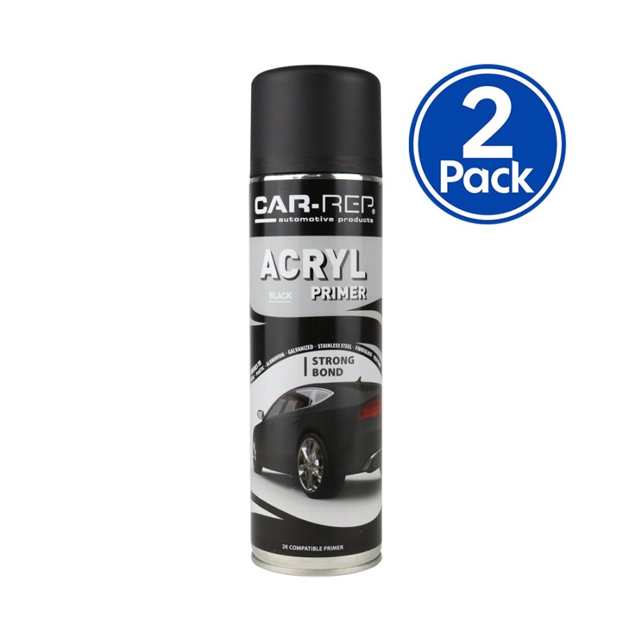 Paint Car-Rep Primers | Car-Rep Acrylic Automotive Primer 500Ml Black X 2 Pack