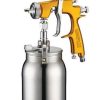 Spray Guns Star Suction | Star Evot Lvlp 2000 V3 Spray Paint Suction Gun 1.5Mm Gold Waterbourne 2K Stains