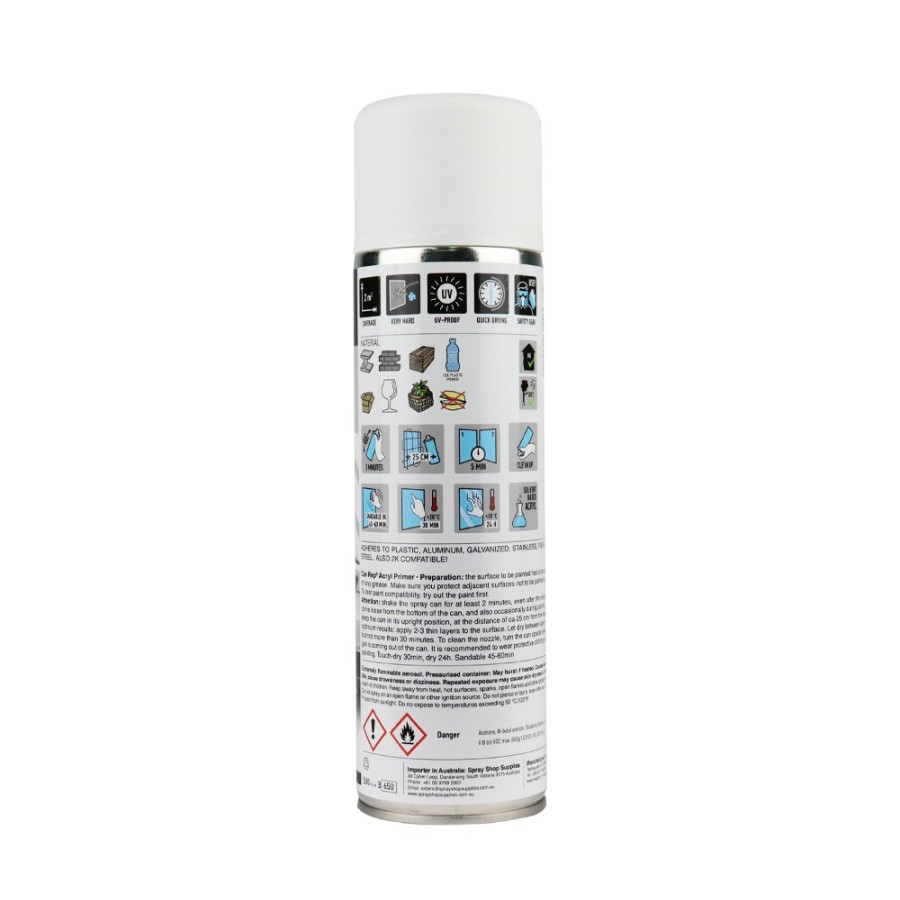 Paint Car-Rep Primers | Car-Rep Acrylic Automotive Primer 500Ml White X 3 Pack